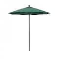 California Umbrella 7.5' Black Aluminum Market Patio Umbrella, Sunbrella Spectrum Aztec 194061334232